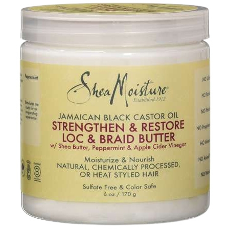 Shea Moisture Jamaican Black Castor Oil Strengthen &amp; Restore Loc &amp; Braid Butter 170g