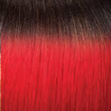Schwarz-Rot Mix Ombre #T1B/Red