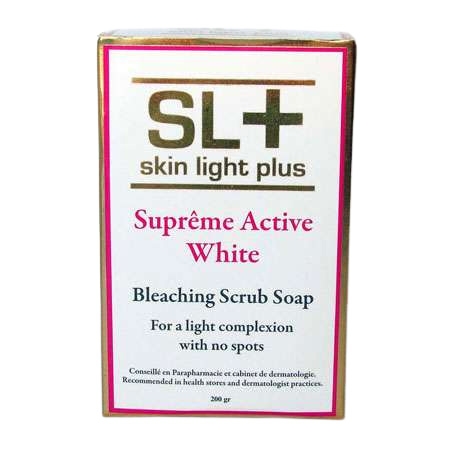 Skin Light Plus Supreme Aktiv Weiß Bleaching Peeling-Seife 200g