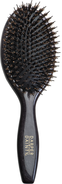 Dapper and Dainty Glossy Lux Oval Wooden Porcupine Boar Brush #80040